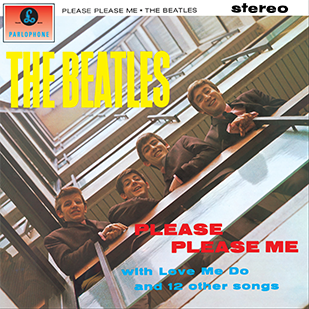 The album cover for 'Please Please Me,' the Beatles' first LP. Original source: Everette & Riley, 2019, p. 59.